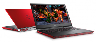 Dell Inspiron (7567-9354) Red (Intel Core i7 7700HQ 2800 MHz/15.6"/1920x1080/16Gb/1128Gb HDD+SSD/DVD /NVIDIA GeForce GTX 1050 Ti/Wi-Fi/Bluetooth/Win 10 Home)